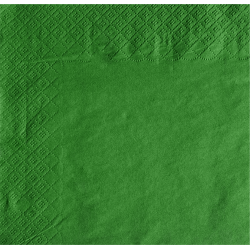 Serwetki składane 2-warstwowe ZIELONE 33x33cm
