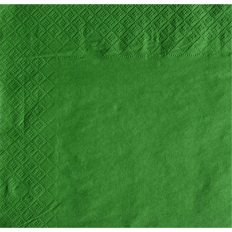 Serwetki składane 2-warstwowe ZIELONE 33x33cm