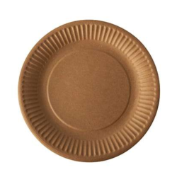 Talerz papierowy jednorazowy KRAFT Ø18 cm