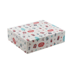 Pudełko cukiernicze świąteczne 130x130x70 mm /A220