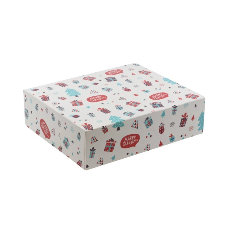 Pudełko cukiernicze świąteczne 130x130x70 mm /A220