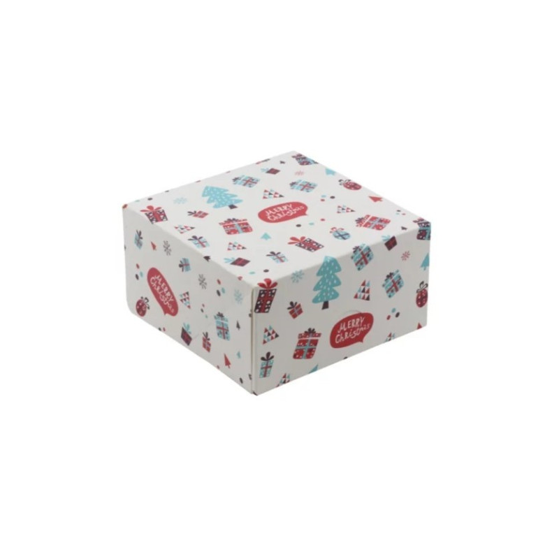 Pudełko cukiernicze świąteczne 130x130x70 mm /A220