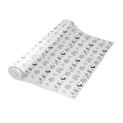 Papier pakowy z nadrukiem świątecznym MERRY CHRISTMAS 35 cm PE / rolka 10 kg