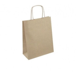 Torba papierowa z uchwytem skręcanym brązowa /1szt.