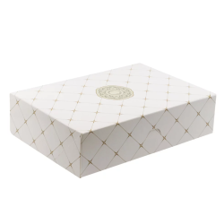 Pudełko cukiernicze na ciasto z nadrukiem klasycznym ROZETA 310x220x80 mm /A120