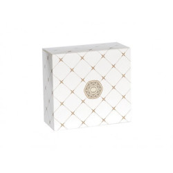 Pudełko cukiernicze na ciasto z nadrukiem klasycznym ROZETA 150x150x100 mm /A150