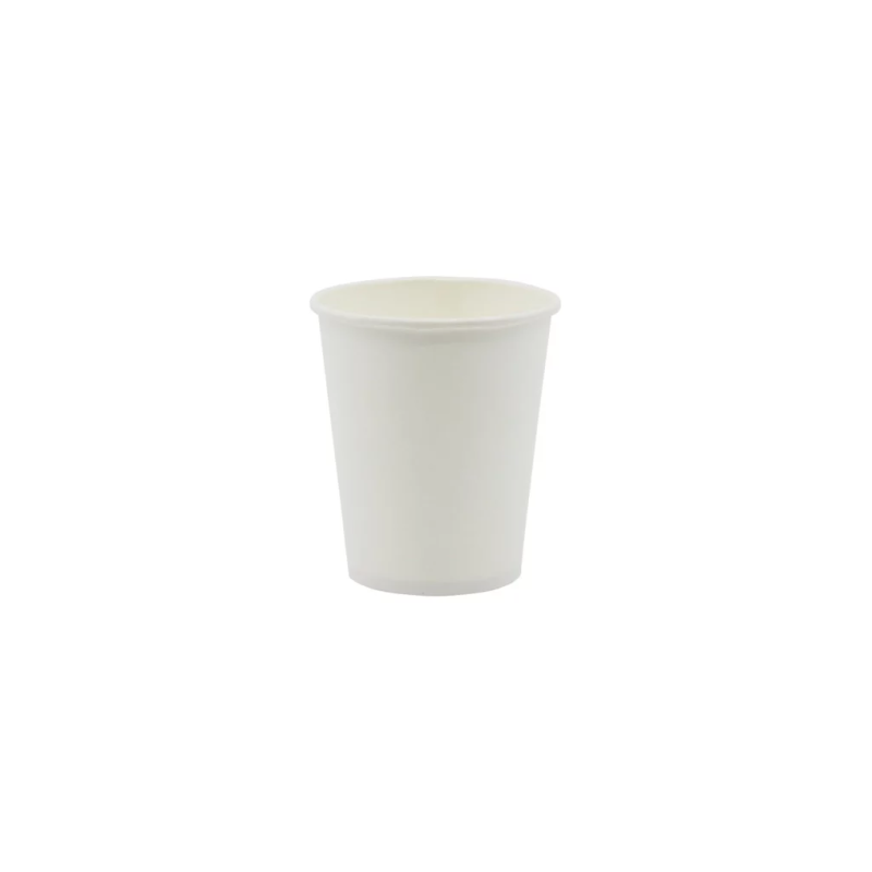 Biały kubek papierowy do kawy 150 ml