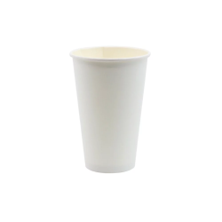 Biały kubek papierowy do kawy 400 ml