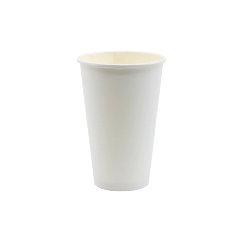 Biały kubek papierowy do kawy 400 ml