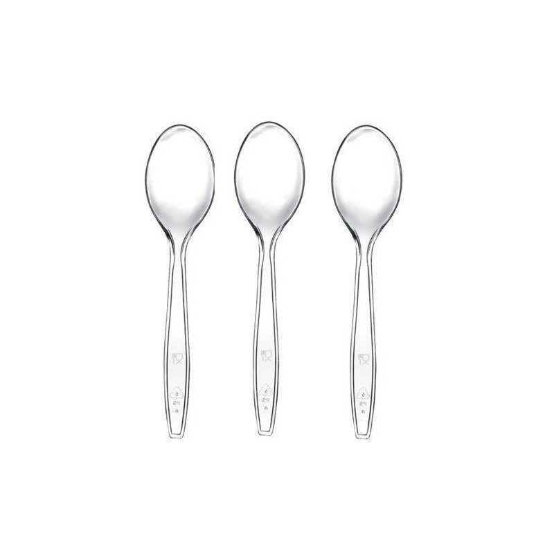 Plastikowa łyżka transparentna jednorazowa 