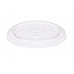 Wieczko płaskie z nacięciem PET śr. 95 mm do kubka PET 350, 400, 500 ml /A50