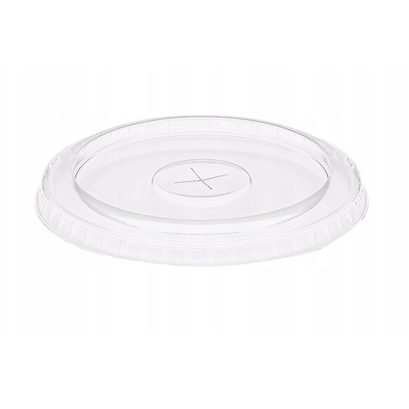 Wieczko płaskie z nacięciem PET śr. 95 mm do kubka PET 350, 400, 500 ml /A50
