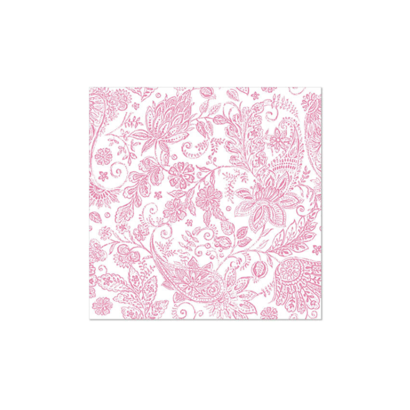Serwetki składane 40x40cm "ROYAL Collection" fuksjowy Paisley A50 