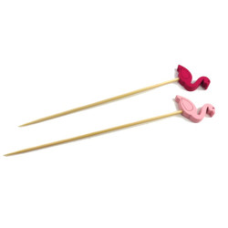 Patyczki ozdobne FINGERFOOD KULKA ZŁOTY RÓŻ 12 cm A100