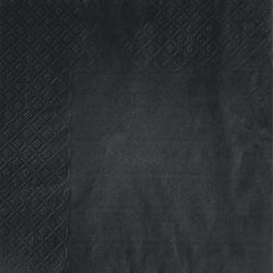 Serwetki składane 2-warstwowe CZARNE 33x33cm