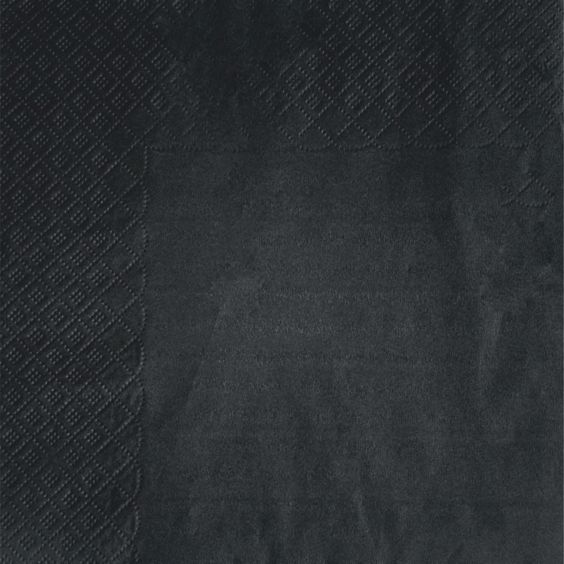 Serwetki składane 2-warstwowe CZARNE 33x33cm