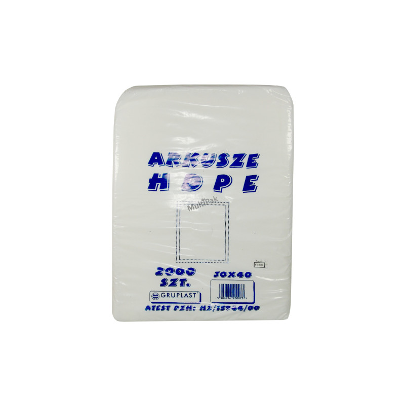 Arkusze foliowe 30x40 cm  