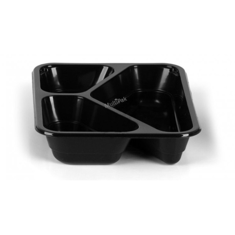 Pojemnik obiadowy do zgrzewu trójkomorowy PP 9400