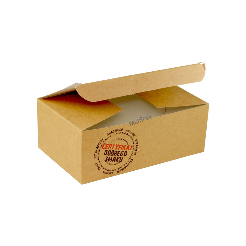 Duże pudełko na kurczaki "Certyfikat smaku"