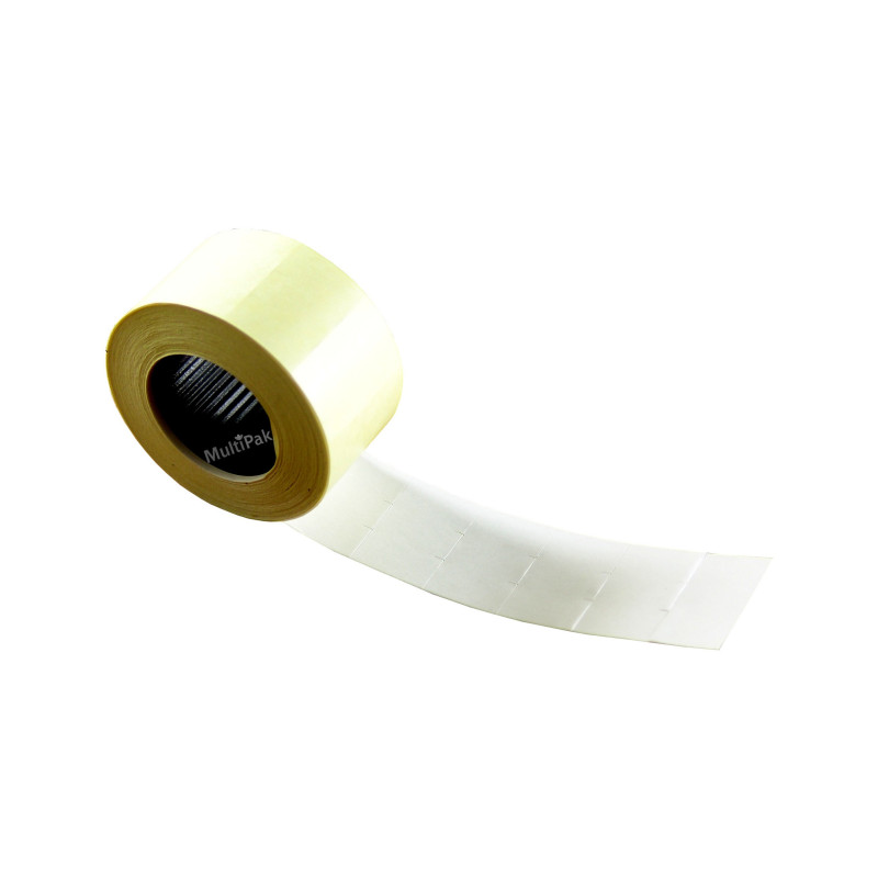 Taśma II-rzędowa prosta biała