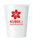 Kubki papierowe jednorazowe z nadrukiem LOGO
