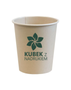 kubki biodegradowalne z nadrukiem