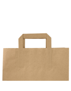 Torby papierowe z uchwytem płaskim